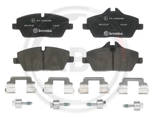 Brake Pad Set, disc brake (P06091)