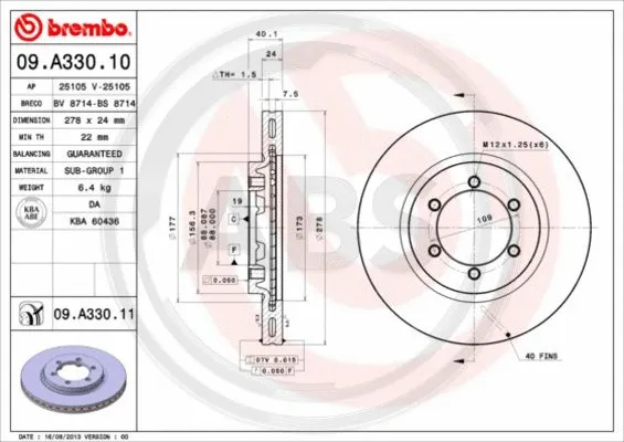 Brake Disc (09.A330.11)
