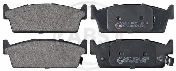 Brake Pad Set, disc brake (36617)