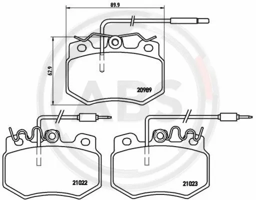 Brake Pad Set, disc brake (P61031)