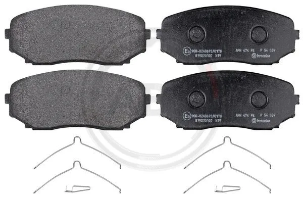 Brake Pad Set, disc brake (P54059)