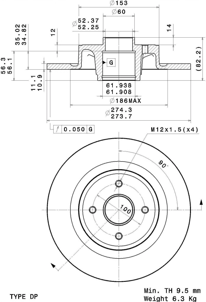 Brake Disc (08.A238.10)