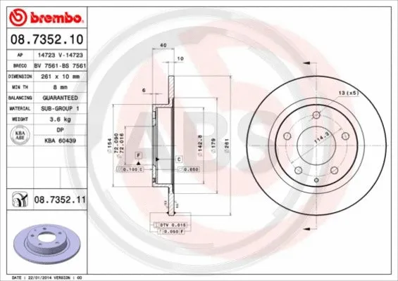 Brake Disc (08.7352.11)