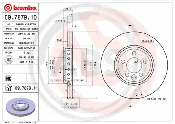 Brake Disc (09.7879.11)