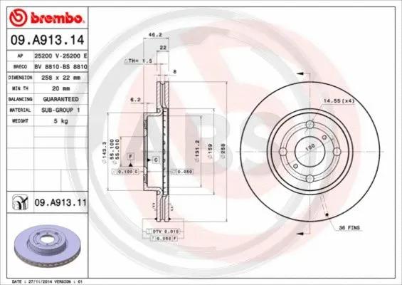Brake Disc (09.A913.11)
