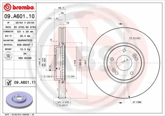 Brake Disc (09.A601.11)