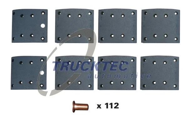Brake Lining Kit, drum brake (03.35.122)