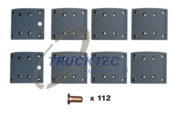 Brake Lining Kit, drum brake (03.35.123)