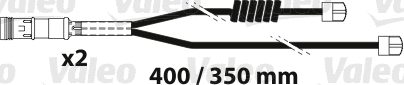 Warning Contact, brake pad wear (882316)