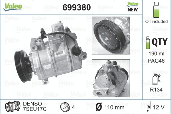 Compressor, air conditioning (699380)