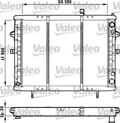 Radiator, engine cooling (730668)