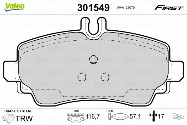 Brake Pad Set, disc brake