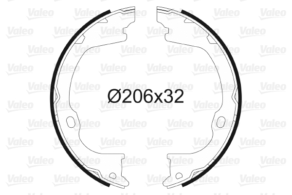 Brake Shoe Set, parking brake (564203)
