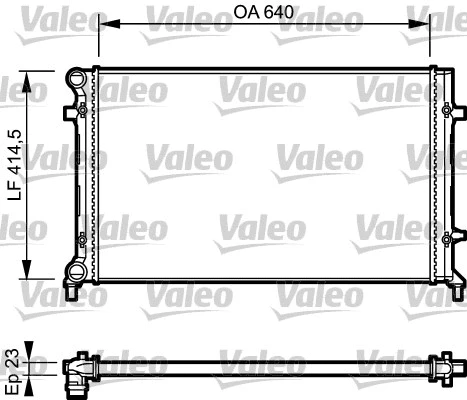 Radiator, engine cooling (734332)