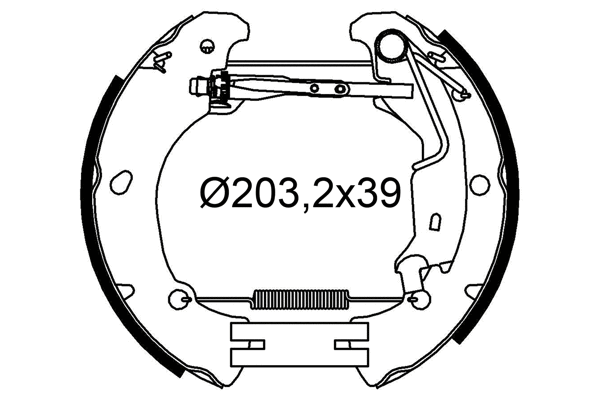 Brake Shoe Set (554991)