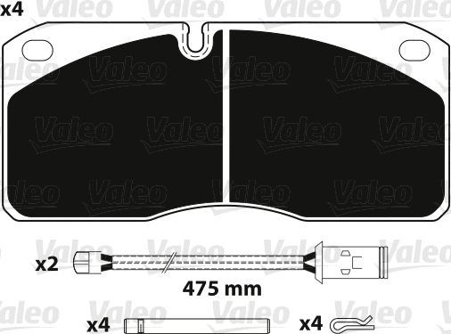 Brake Pad Set, disc brake (882258)
