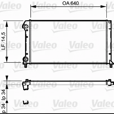 Radiator, engine cooling (735171)