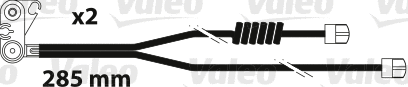 Warning Contact, brake pad wear (882301)
