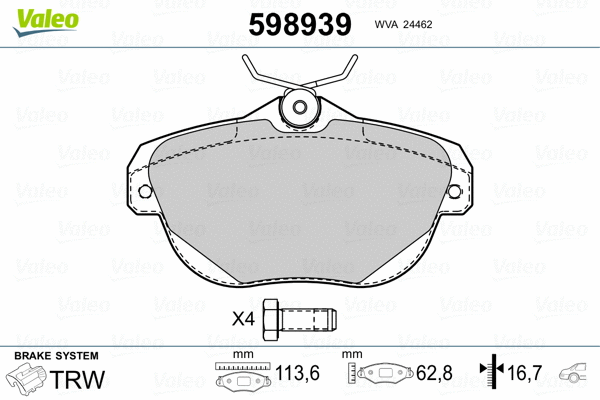 Brake Pad Set, disc brake
