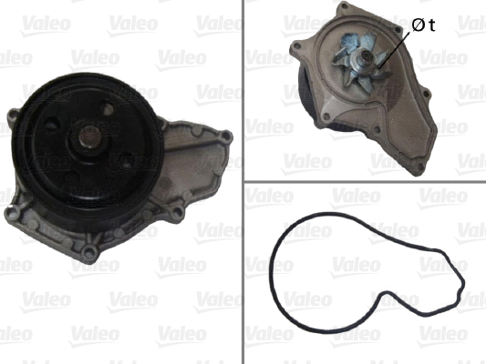 Water Pump, engine cooling (506878)