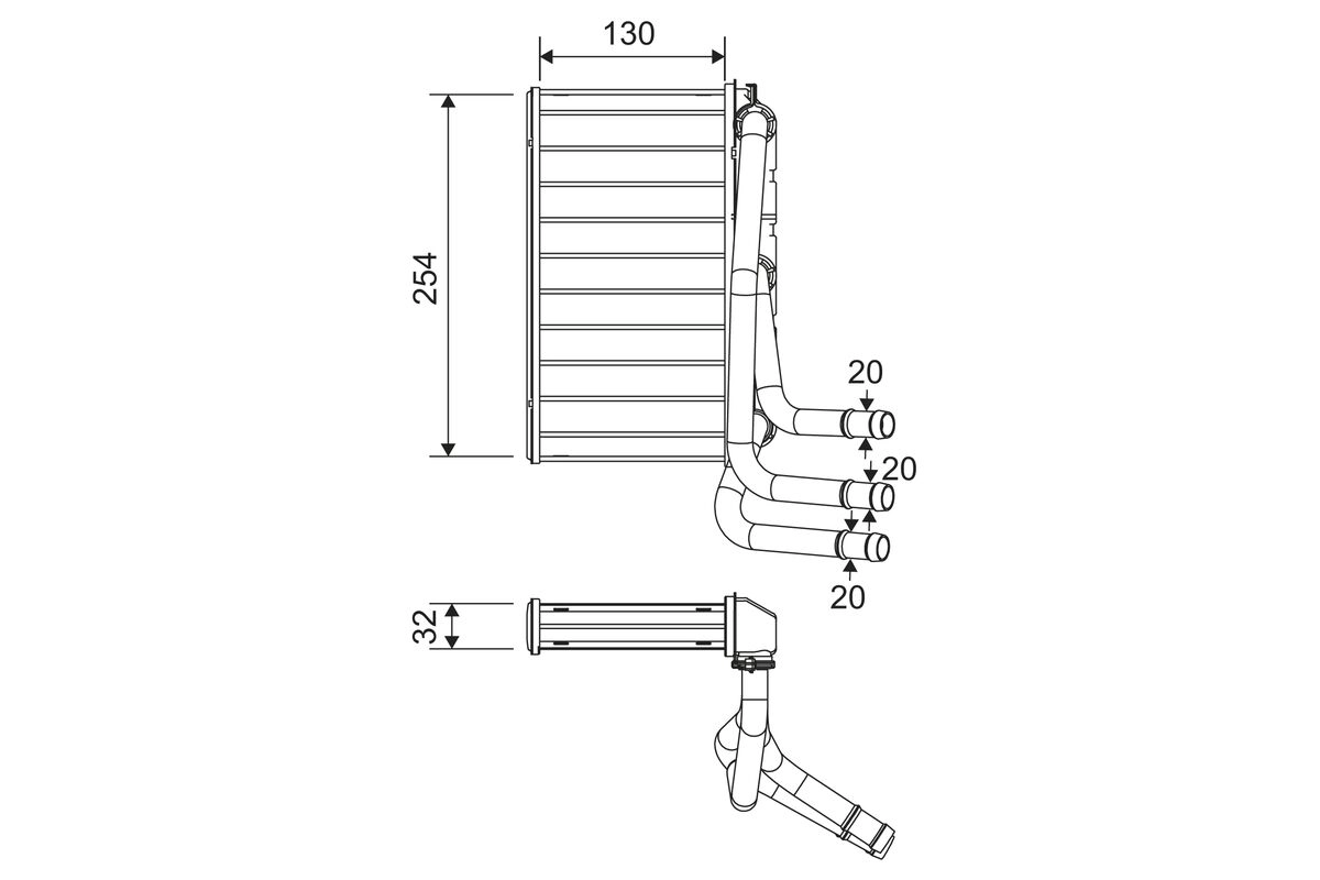 Heat Exchanger, interior heating (811651)