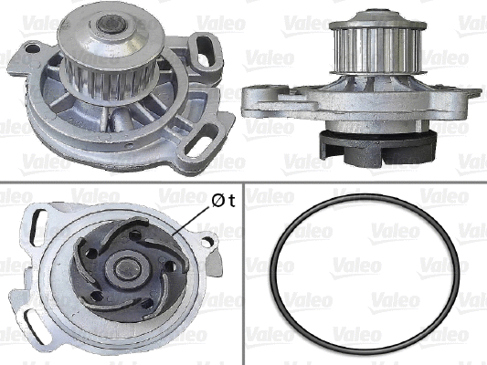 Water Pump, engine cooling (506388)