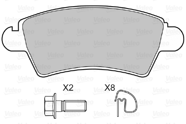 Brake Pad Set, disc brake (598462)
