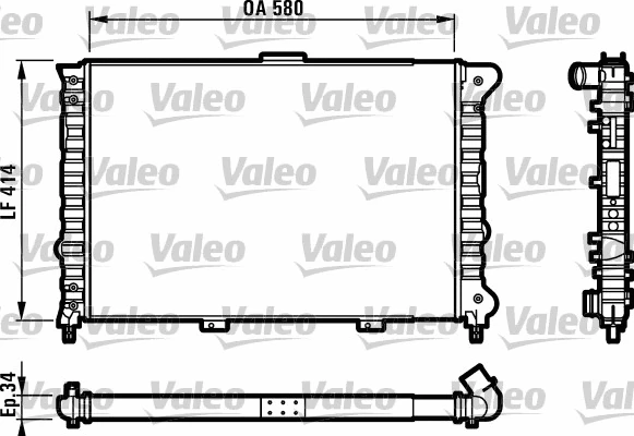 Radiator, engine cooling (732012)