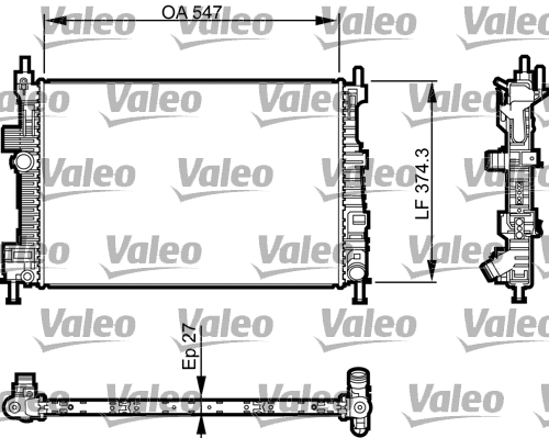 Radiator, engine cooling (735466)