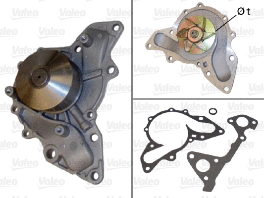 Water Pump, engine cooling (506935)