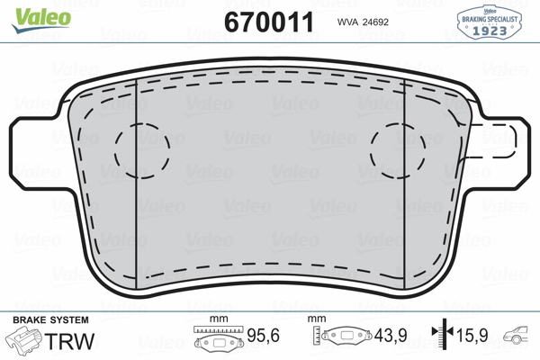 Brake Pad Set, disc brake