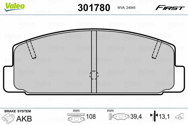 Brake Pad Set, disc brake