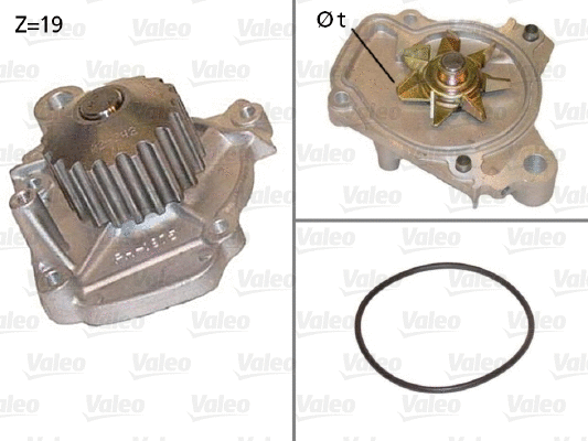 Water Pump, engine cooling (506441)