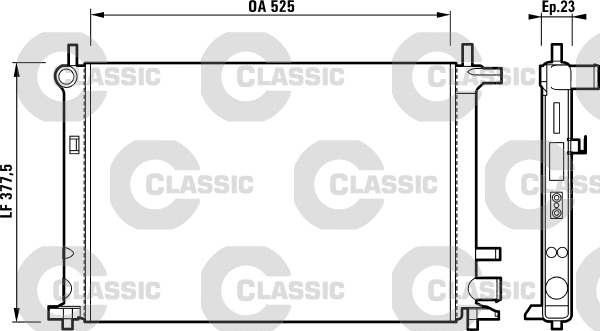 Radiator, engine cooling (231736)