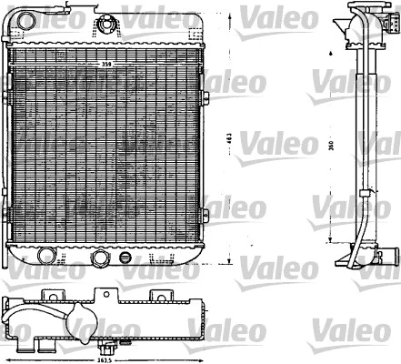 Radiator, engine cooling (883854)