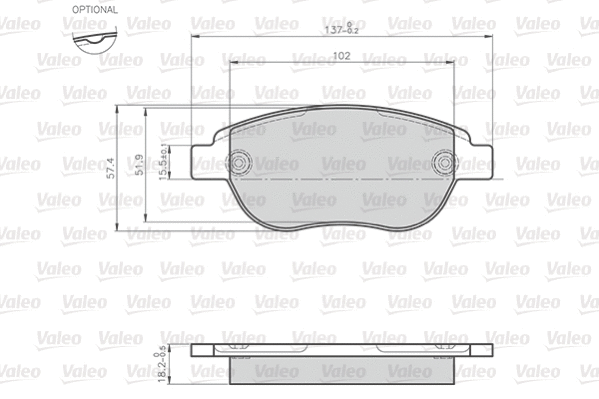 Brake Pad Set, disc brake (872600)