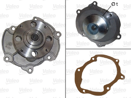 Water Pump, engine cooling (506866)