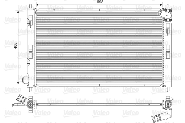Radiator, engine cooling (701578)