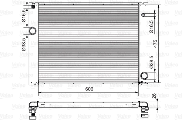 Radiator, engine cooling (734897)