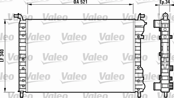 Radiator, engine cooling (732007)