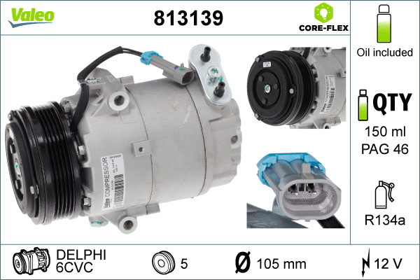 Compressor, air conditioning (813139)