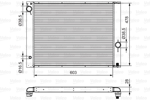 Radiator, engine cooling (734396)
