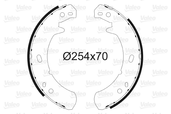 Brake Shoe Set, parking brake (564014)