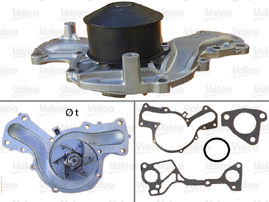 Water Pump, engine cooling (506958)
