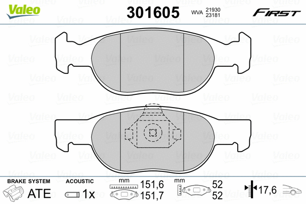 Brake Pad Set, disc brake