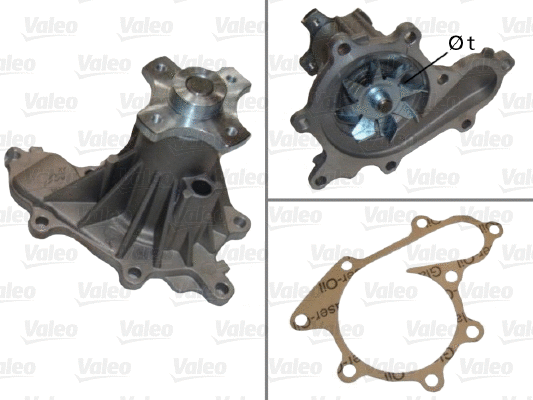 Water Pump, engine cooling (506927)