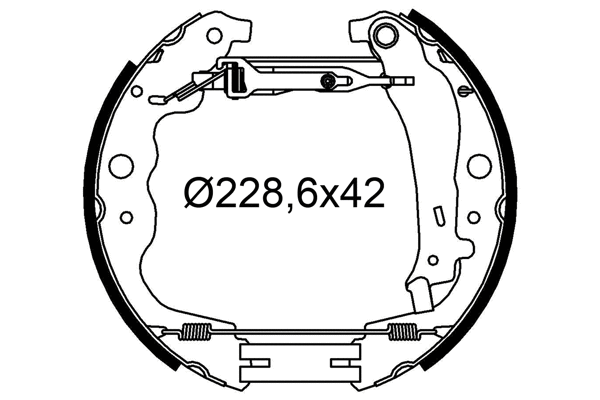 Brake Shoe Set (554911)