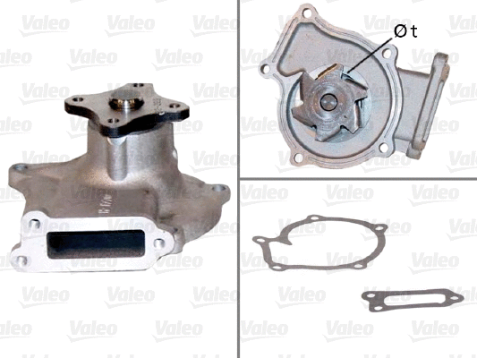 Water Pump, engine cooling (506436)