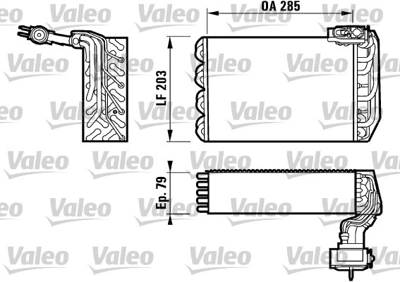 Evaporator, air conditioning (817095)