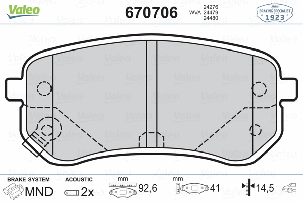 Brake Pad Set, disc brake